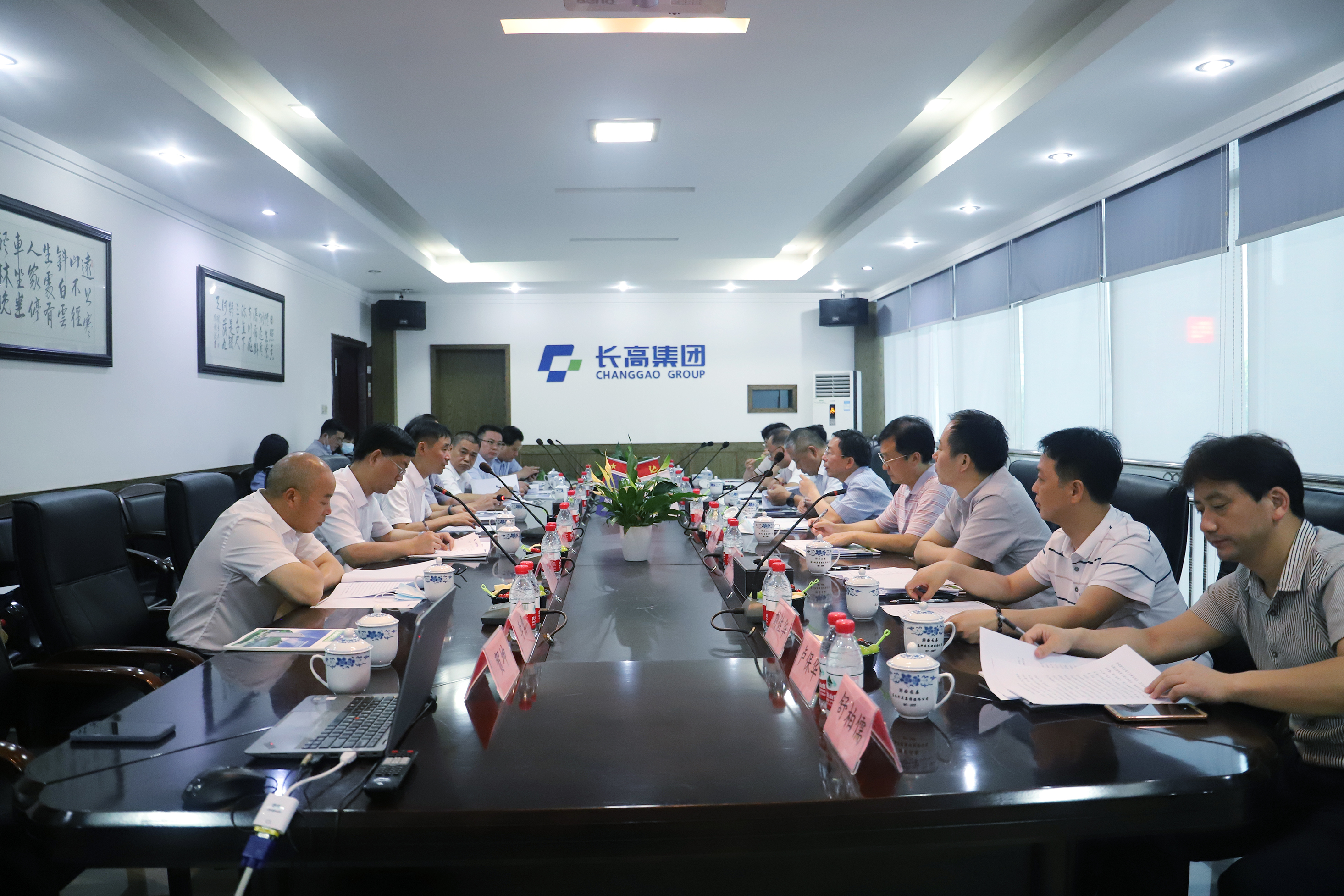 湖南省政协副主席赖明勇率队赴长高电新考察、调研